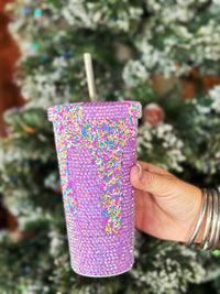 Thumbnail for PREORDER Sippin' Bling Cup - Purple Sprinkles
