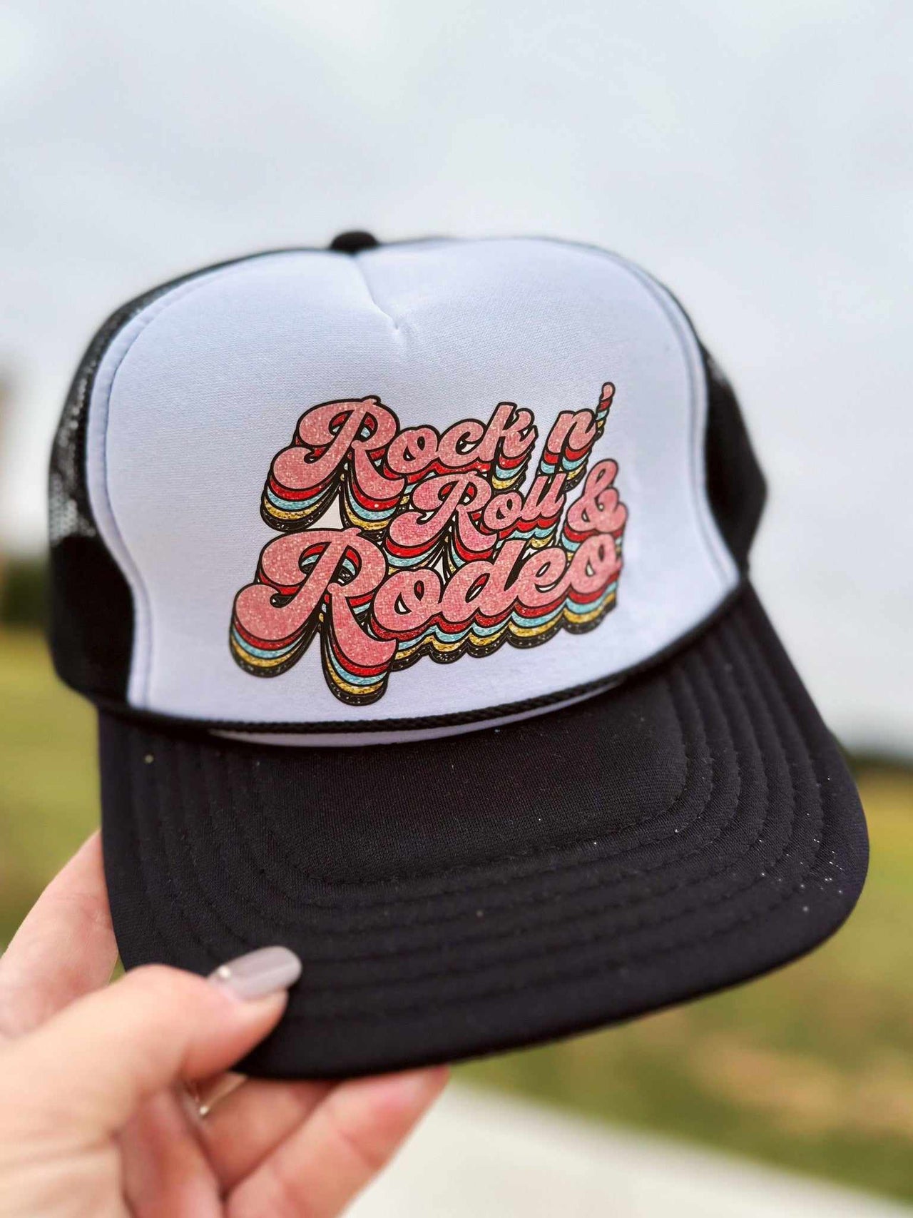 Rock N Roll Rodeo Trucker Hat
