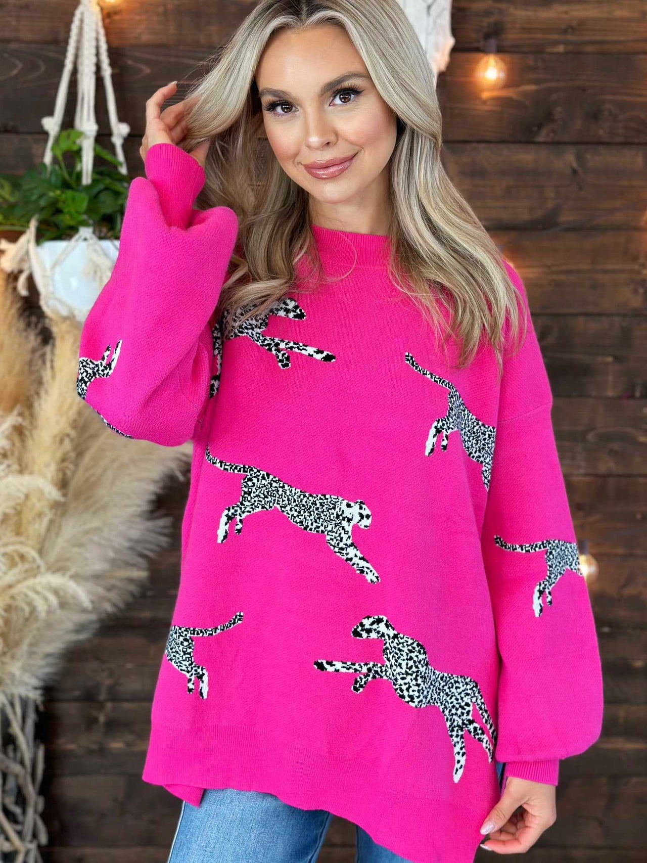 Wild About You Sweater - Pink