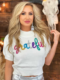 Thumbnail for Grateful Sweater Top