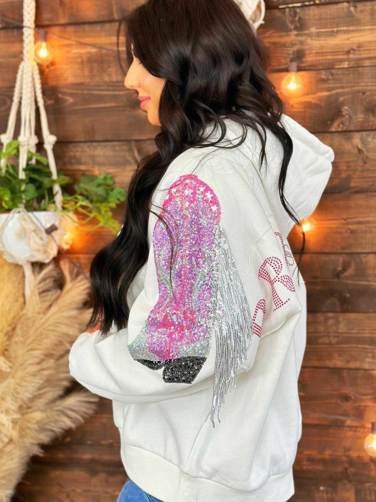 All Boots Cowgirl Sweater