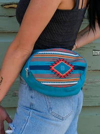 Thumbnail for Far Out Fanny Pack - Aztec Blue