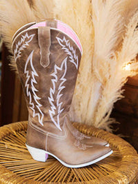 Thumbnail for Kickin Desert Boots - Wide Calf