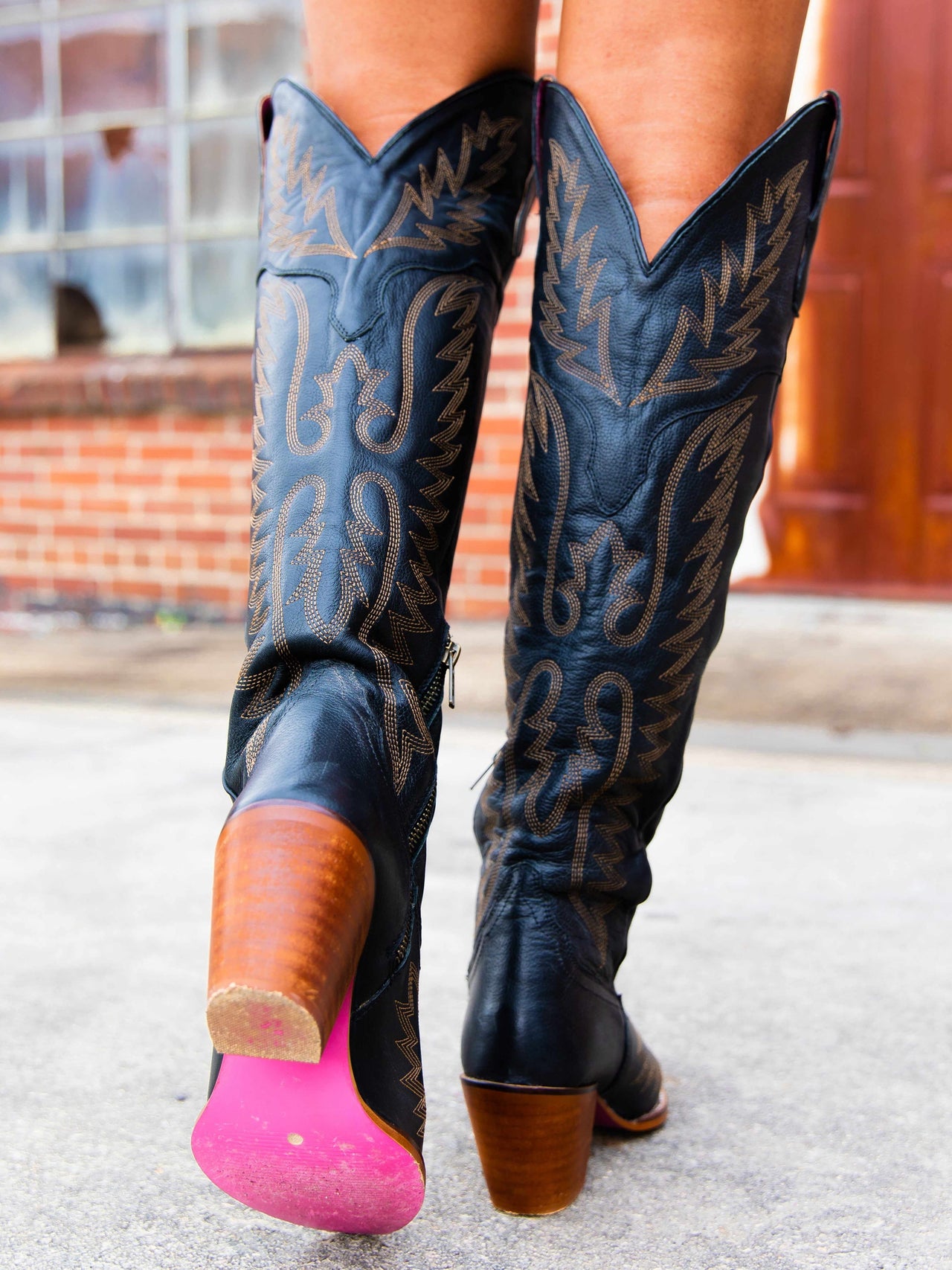 leather western boots for women