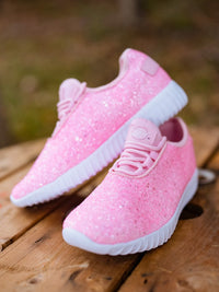 Thumbnail for Glitter Bomb Sneakers - Baby Pink-Footwear-Southern Fried Chics