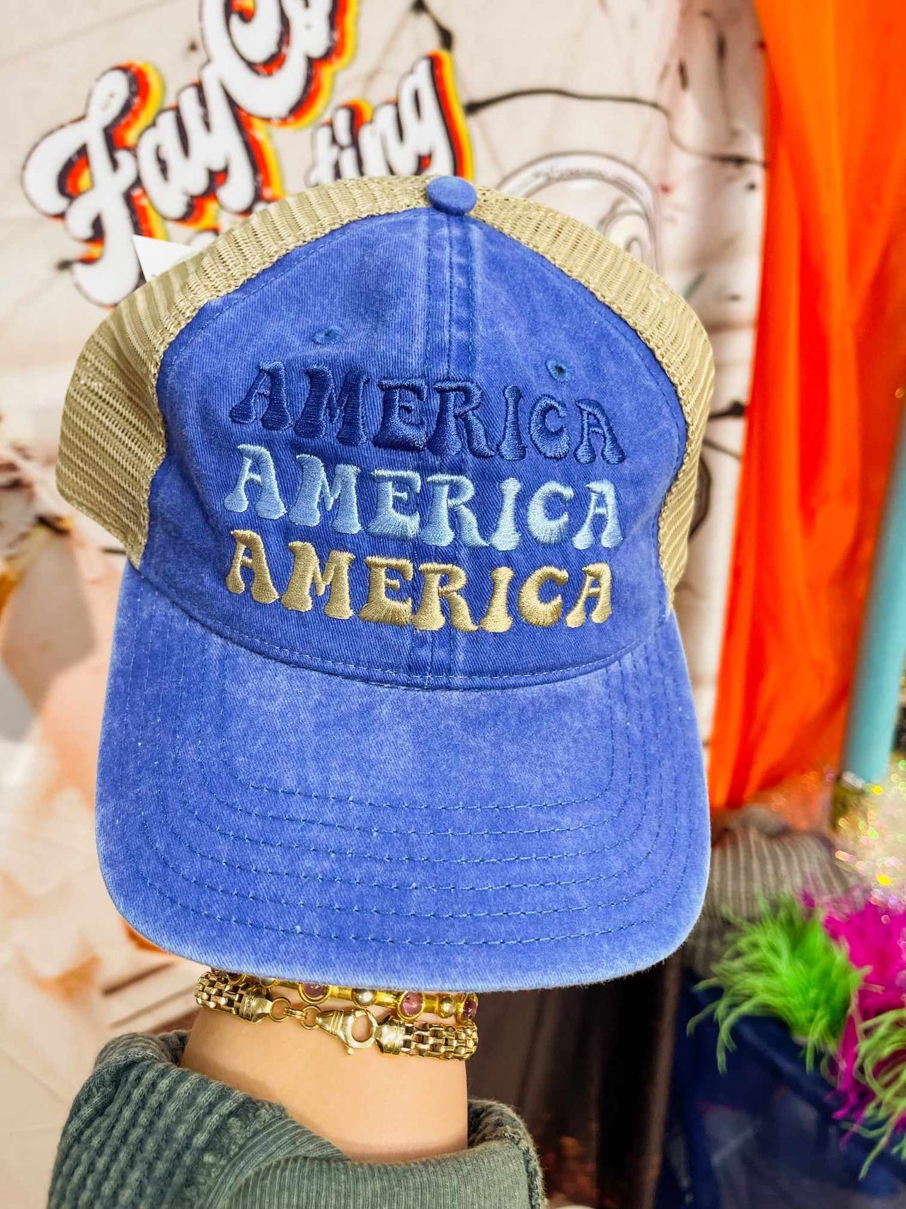 America Denim Hat