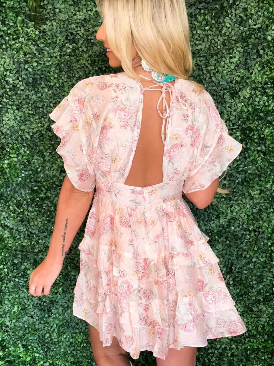 Blushing Over You Floral Dress