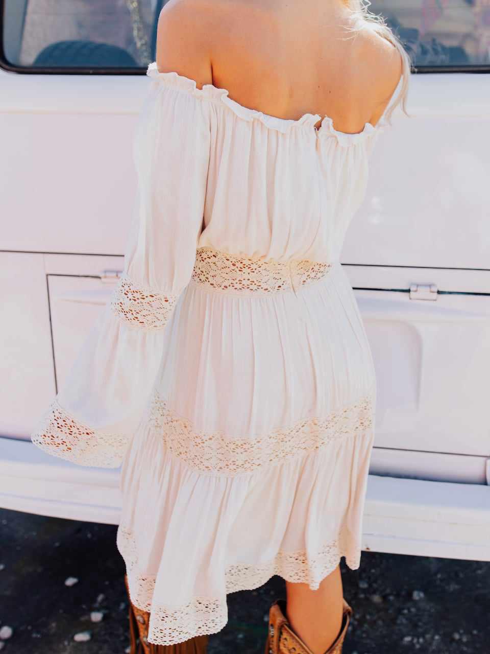 Better Together Dress - Ivory-Dresses-Southern Fried Chics