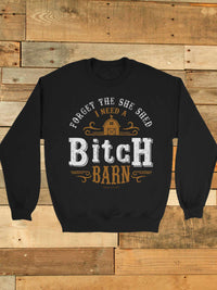 Thumbnail for Bitch Barn Sweatshirt-Southern Fried Chics