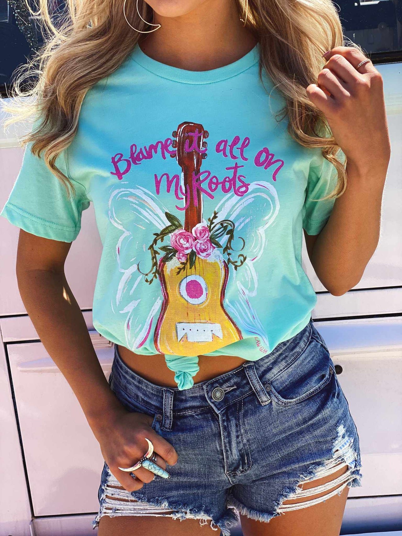 Blame It All On My Roots - Mint-T Shirts-Southern Fried Chics