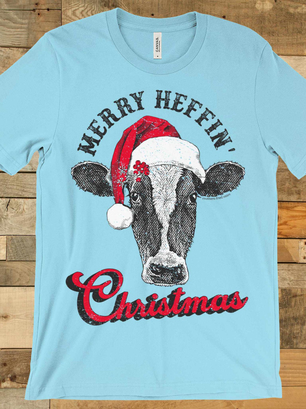 Merry Heffin' Christmas Tee-Southern Fried Chics