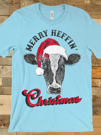 Thumbnail for Merry Heffin' Christmas Tee-Southern Fried Chics