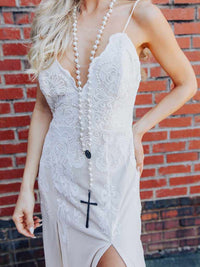 Thumbnail for Champagne Maxi Dress with Lace-Dresses-Southern Fried Chics