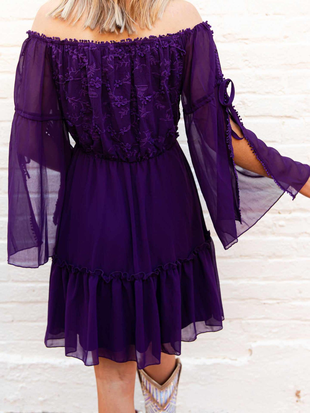 Cheerful Wishes Dress - Purple-Dresses-Southern Fried Chics