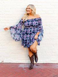 Thumbnail for Plus size long sleeve western dress