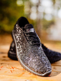 Thumbnail for Black sneakers with glitter.