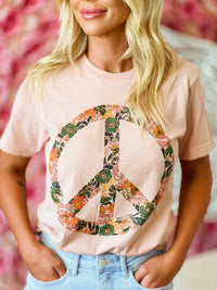 Thumbnail for Boho Peace Sign T shirt