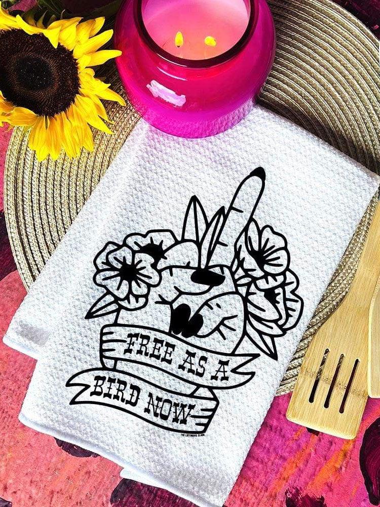 Free As A Bird Decorative Hand Towel-Kitchen Towels-Southern Fried Chics