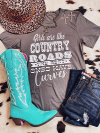 Thumbnail for Girls Are Like Country Roads Tee