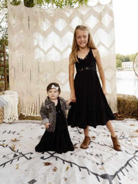 Thumbnail for Girls Southbound Dress - Black-Dresses-Southern Fried Chics