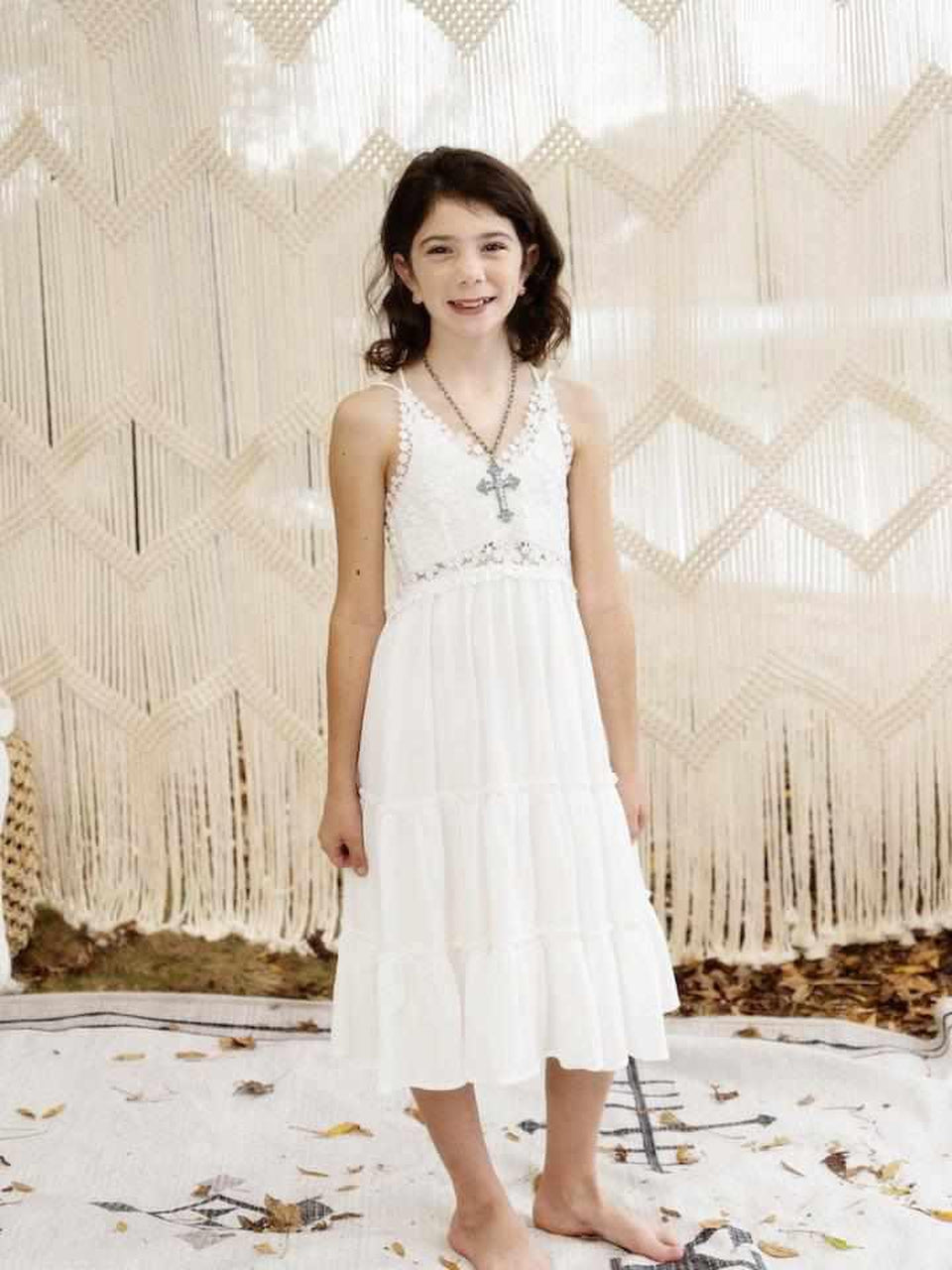 Girls Southbound Dress - White-Dresses-Southern Fried Chics
