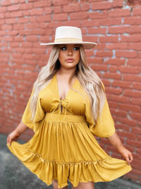 Thumbnail for Hard to Forget Dress - Mustard-Dresses-Southern Fried Chics
