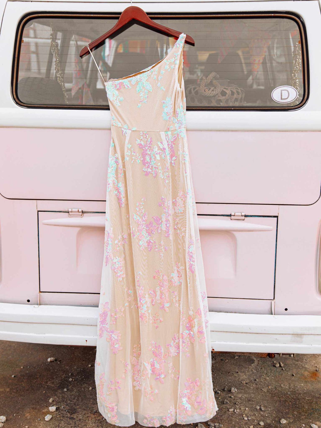 Hollywood Nights Sequin Dress - Pink Iridescent-Dresses-Southern Fried Chics