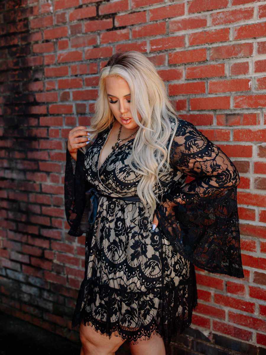 Lacey Belle Dress - Black-Dresses-Southern Fried Chics