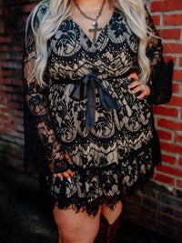Thumbnail for Lacey Belle Dress - Black-Dresses-Southern Fried Chics