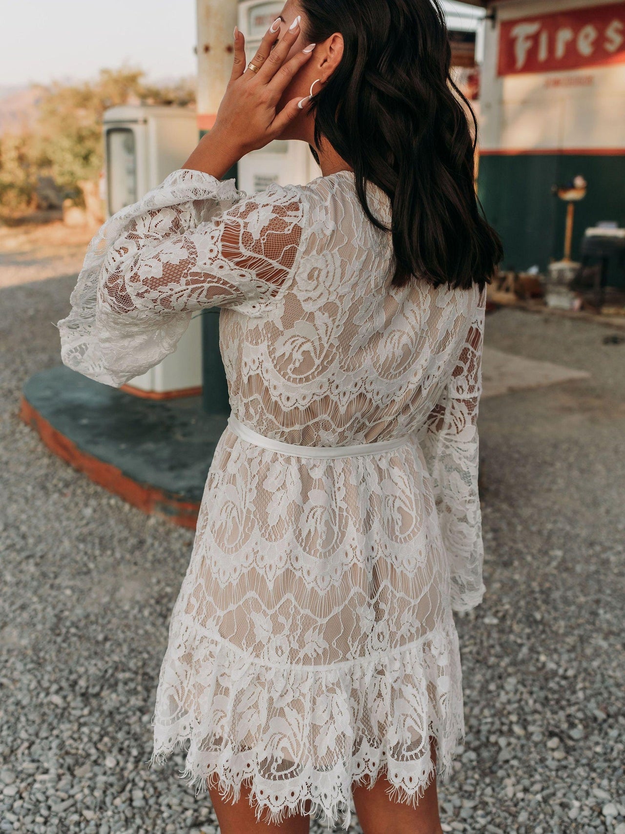 Lacey Belle Dress - White-Dresses-Southern Fried Chics