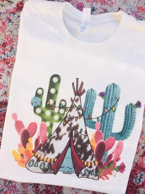Cactus Tee Pee With Lights T shirt