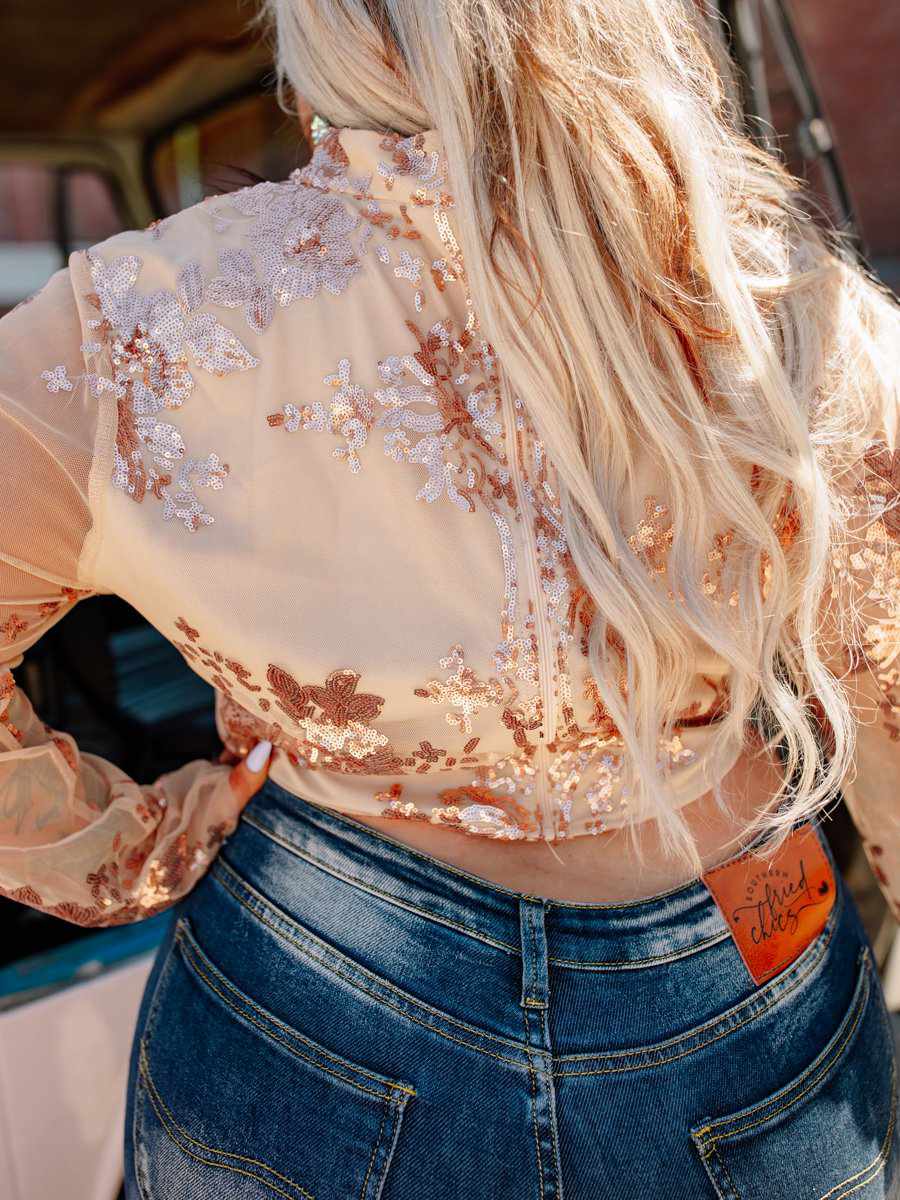 Made For You Top - Rose Gold-Top-Southern Fried Chics