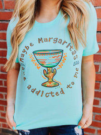 Thumbnail for Maybe Margaritas Are Addicted To Me Tee - Mint-T Shirts-Southern Fried Chics