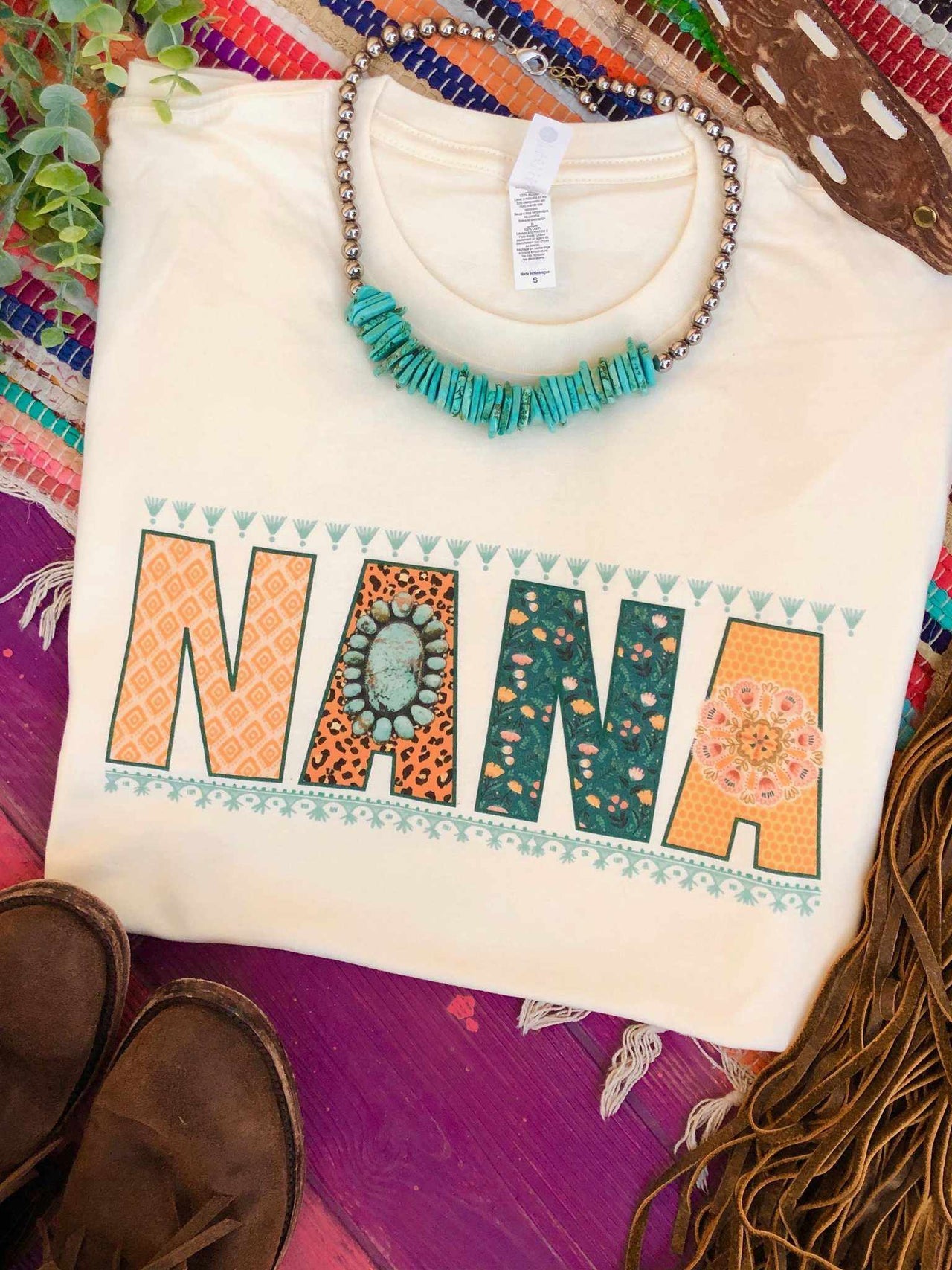 Nana Tee - Cream-T Shirts-Southern Fried Chics