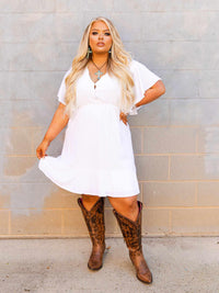 Thumbnail for Never Lookin Back Dress - White-Dresses-Southern Fried Chics