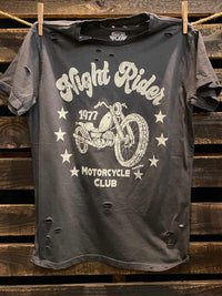 Thumbnail for Night Rider Distressed Tee-T Shirts-Southern Fried Chics