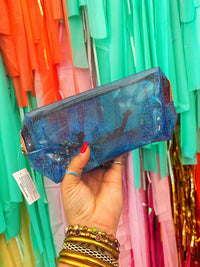 Thumbnail for Carly Cosmetic Bag - Blue