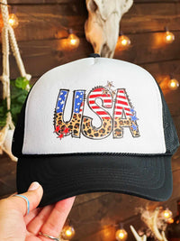 Thumbnail for Leopard USA Trucker Hat