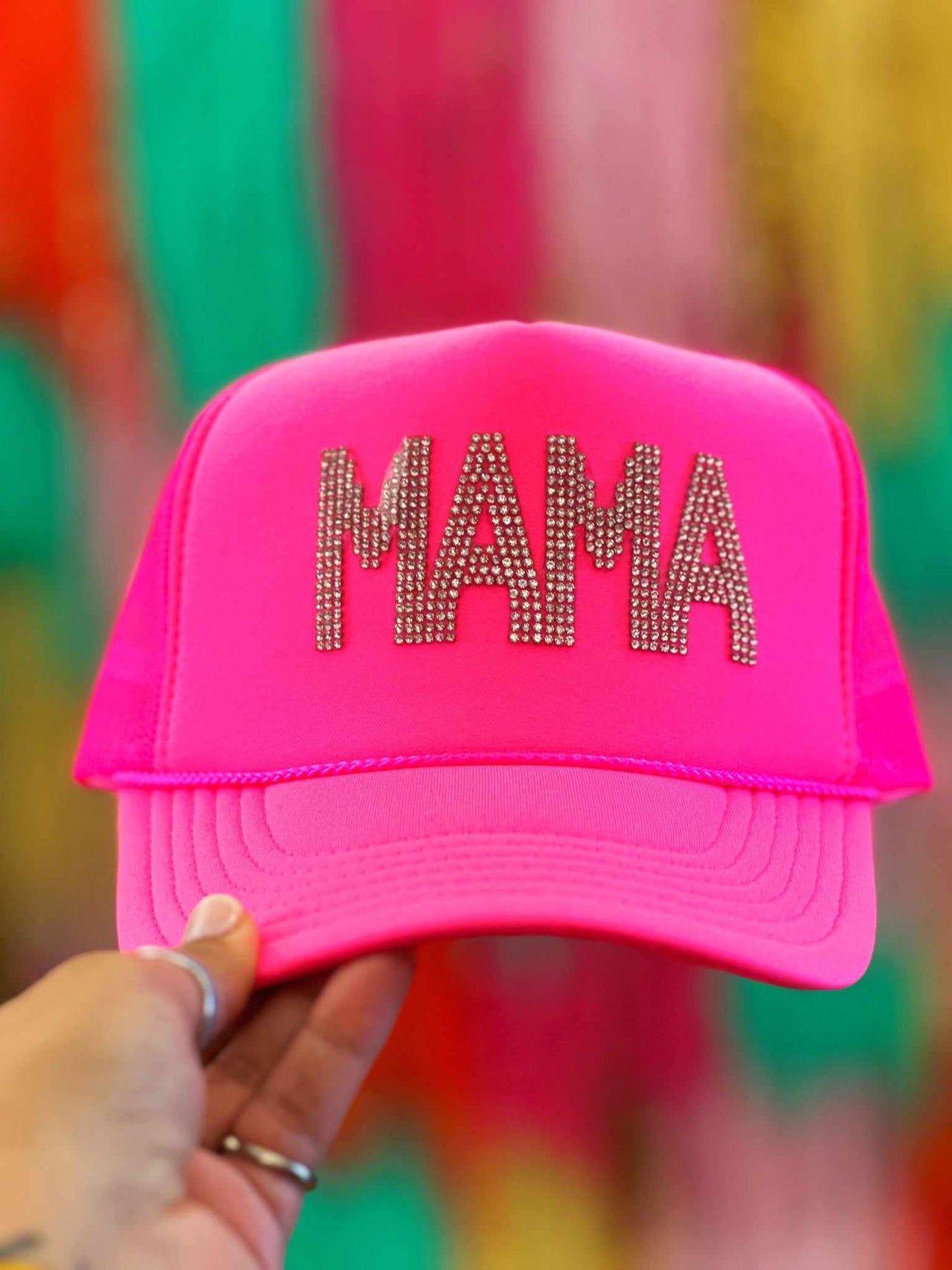 Rhinestone Mama Trucker Hat