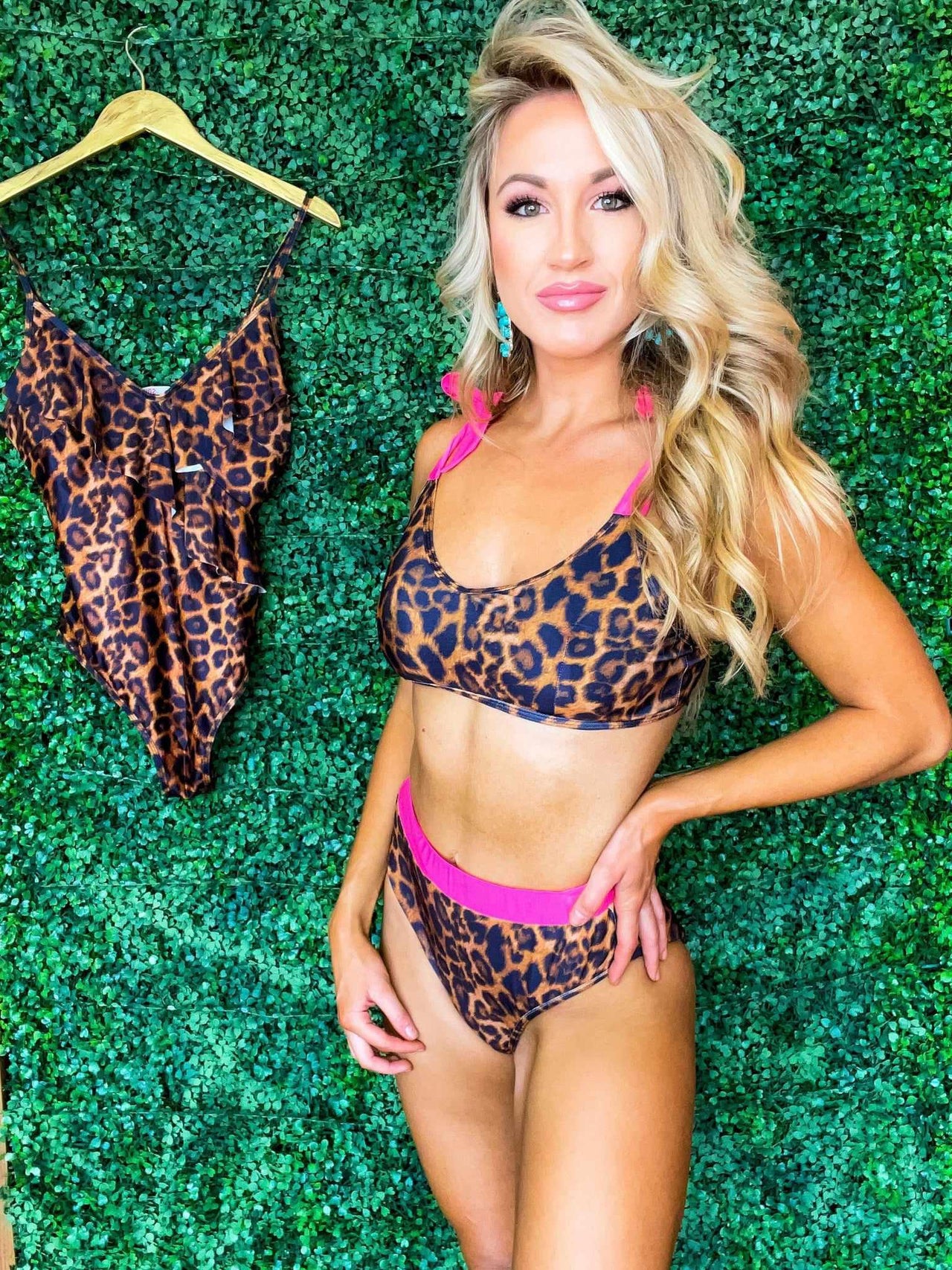 Leopard print bikini