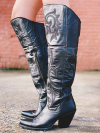 Thumbnail for Jilted Leather Boot - Black-Boots-Southern Fried Chics
