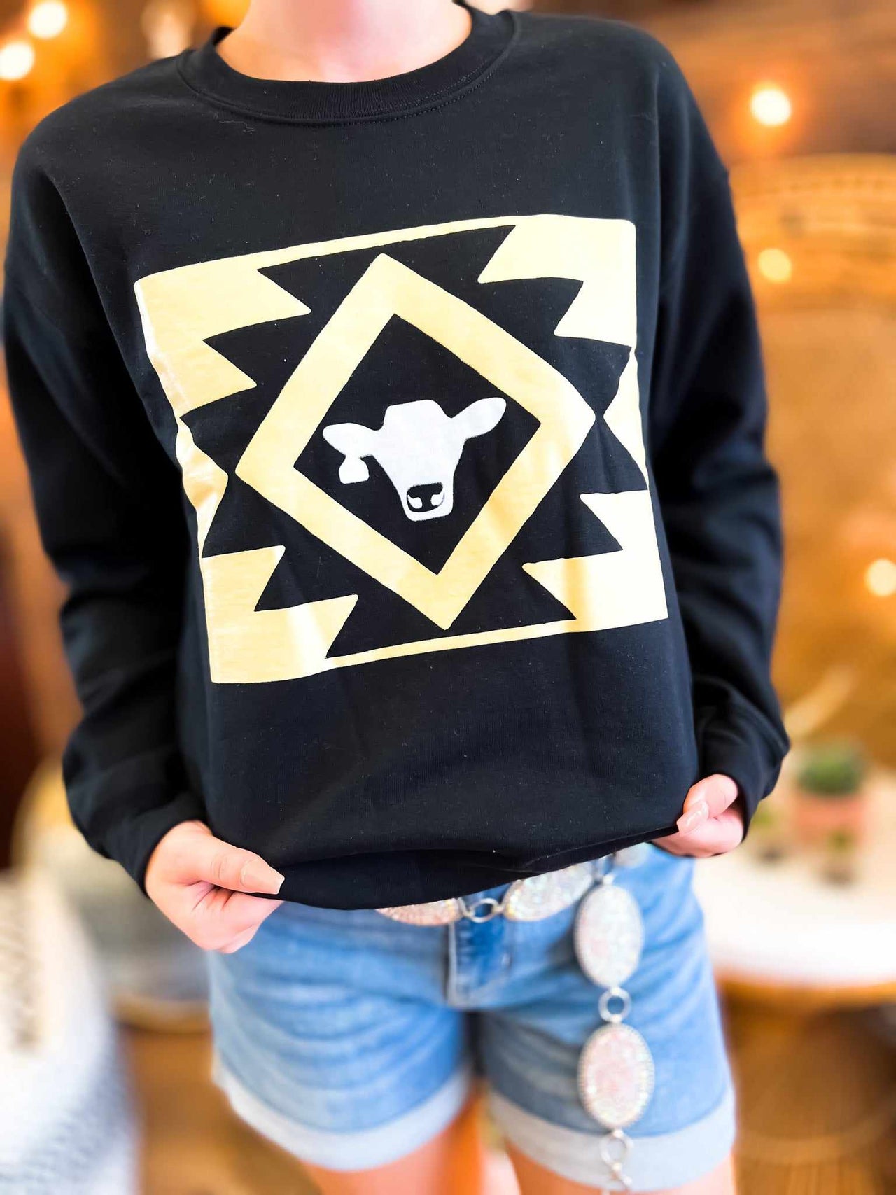 Punchy Cow Sweatshirt