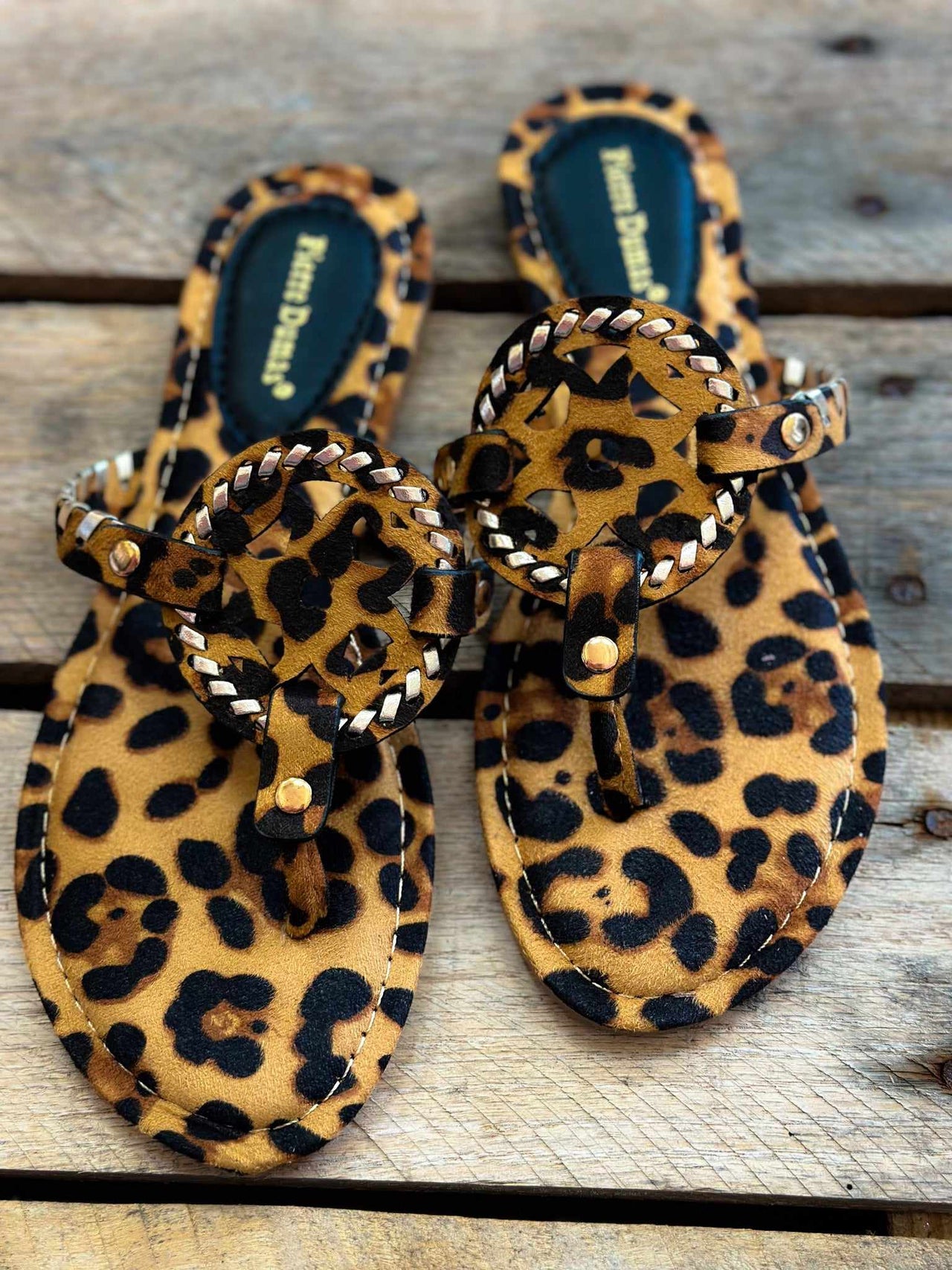 Little Miss Leopard Sandal Slide