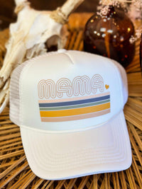 Thumbnail for Mama Striped Trucker Hat