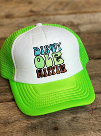 Thumbnail for Dirty Ole Hippie Trucker Hat