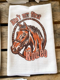 Thumbnail for Aint My First Rodeo Hand Towel