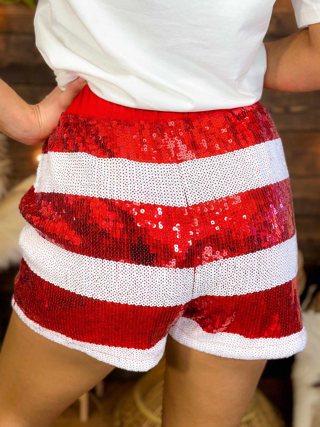 Party In The Patriotic Sequin Shorts