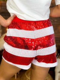 Thumbnail for Party In The Patriotic Sequin Shorts
