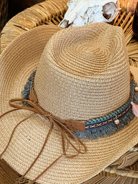 Thumbnail for The Kenny Straw Beaded Hat