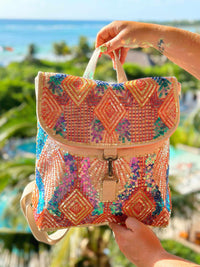 Thumbnail for Sequin mini backpack purse.